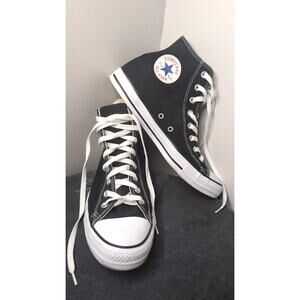 Converse Chuck Taylor All Star High Top Black Sneakers Mens 10 Womens 12 Classic